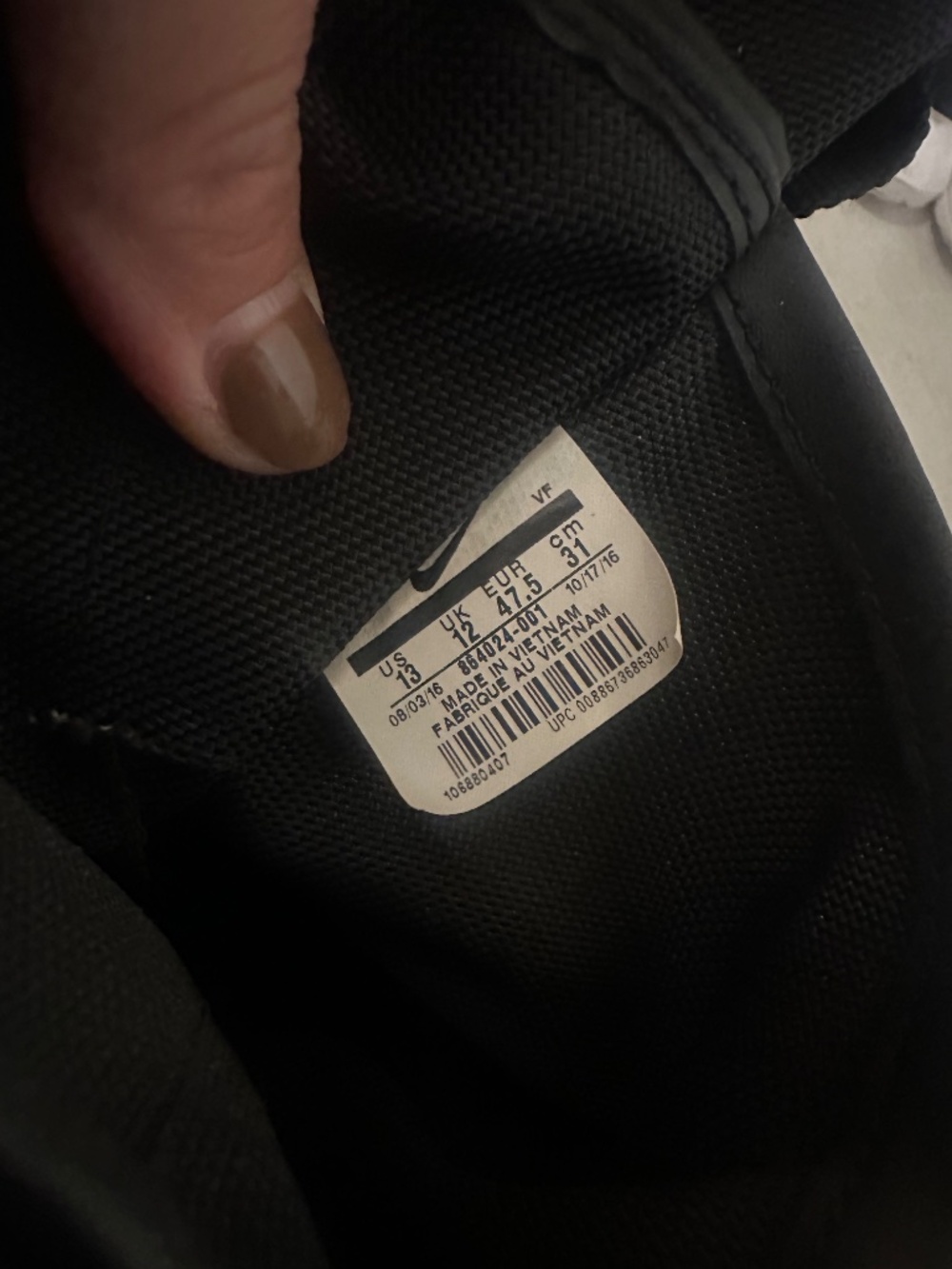 Nike SF Air Force 1 High Black Size 13 SF AF1 HI New Without Box - Picture 7 of 7